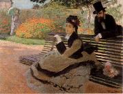 Claude Monet The Bench oil painting reproduction